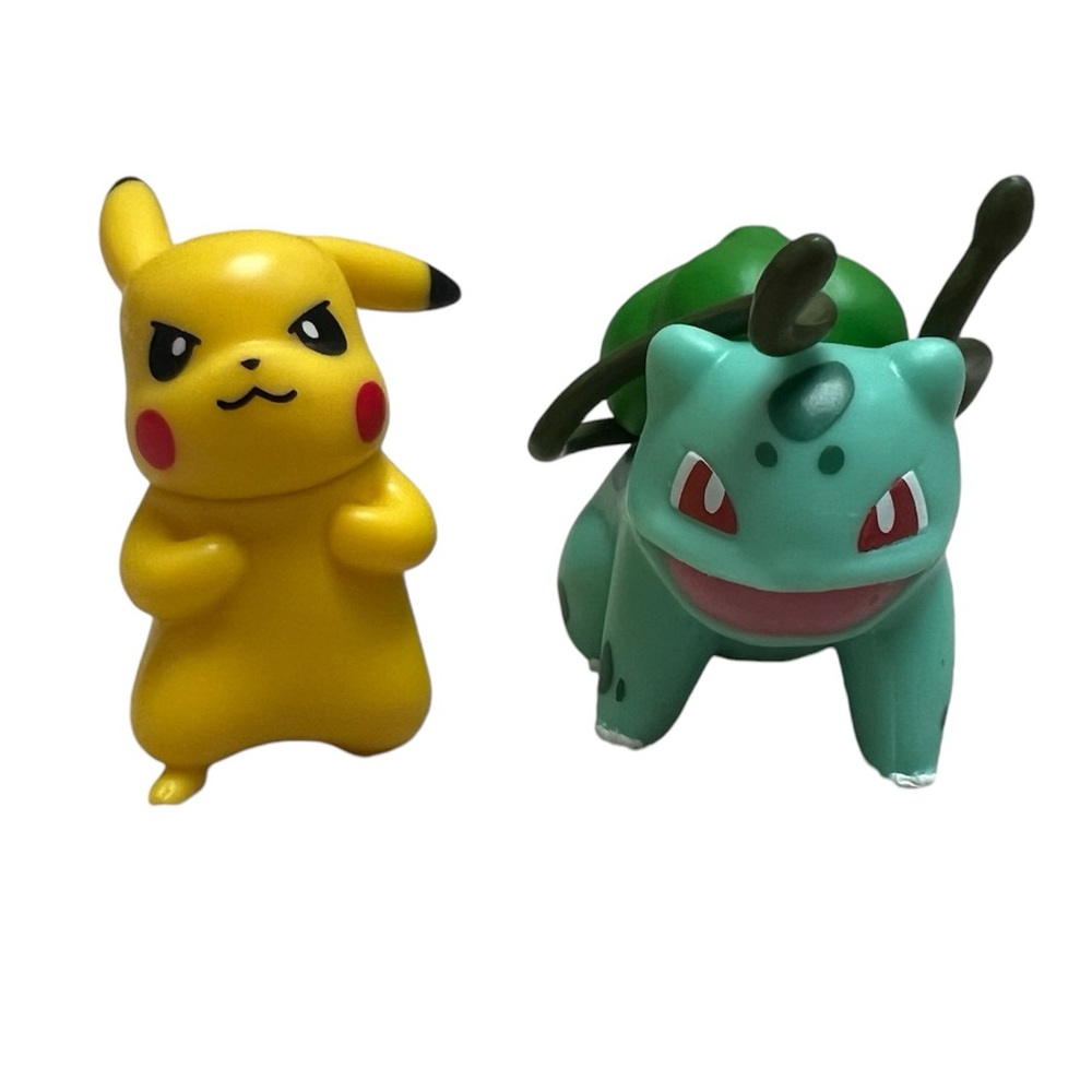 Pokemon Gengar Flareon Bulbasaur Pikachu Battle Posable Feature and Rowlet Toy - Picture 4 of 7